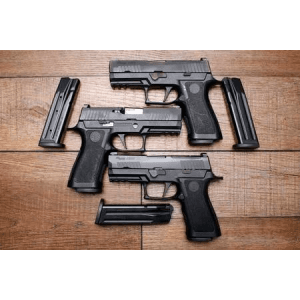 Sig Sauer P320 X-Carry 9mm Optic Ready Police Trade-in Pistols with Two Mags