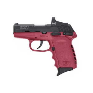 SCCY CPX-1 9mm Pistol with Crimson Frame and Red Dot