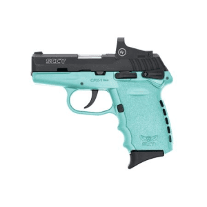SCCY CPX-1 9mm Pistol with Blue Frame and Red Dot