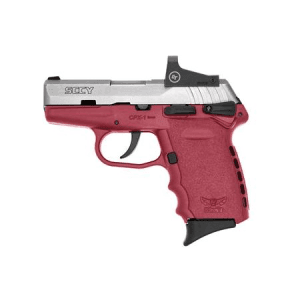 SCCY CPX-1 9mm Pistol with Crimson Red Frame/Stainless Slide and Red Dot