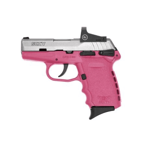 SCCY CPX-1 9mm Pistol with Pink Frame/Stainless Slide and Red Dot