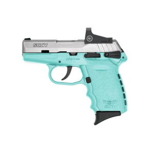 SCCY CPX-1 9mm Pistol with Blue Frame/Stainless Slide and Red Dot