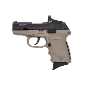 SCCY CPX-2 9mm Pistol with Dark Earth Frame and Red Dot
