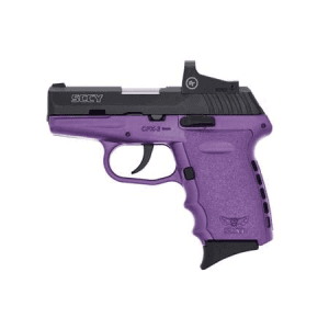 SCCY CPX-2 9mm Pistol with Purple Frame and Red Dot