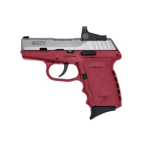 SCCY CPX-2 9mm Pistol with Crimson Frame/Stainless Slide and Red Dot