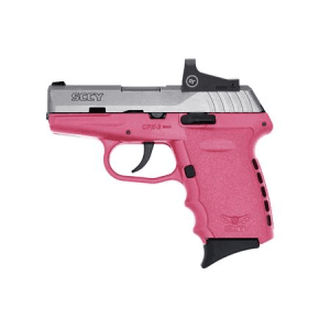 SCCY CPX-2 9mm Pistol with Pink Frame/Stainless Slide and Red Dot