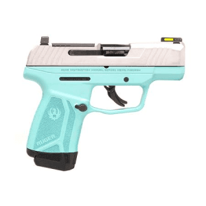 Ruger Max 9 9mm Optic Ready Pistol with Silver Slide and Turquoise Frame