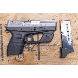 Taurus 740 Slim 40 SW Police Trade-In Pistol with Laser (Missing Rear Sight)