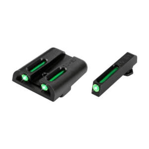 Truglo TFO Square Tritium/Fiber Optic Green Front/U-Notch Green Rear