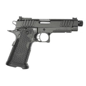 Staccato P 9mm Optic Ready Pistol with 4.4 Inch Threaded Barrel and Carbon Steel Frame