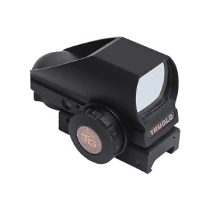 Truglo TruBrite Black Anodized 1x 34x24mm Multi-Dot Sizes Red/Green Illuminated Multi Reticle