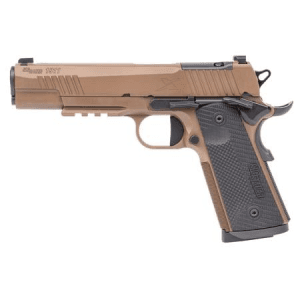 Sig Sauer 1911 XFull 45ACP Optic Ready Pistol with Coyote Tan Finish and Shield RMS-c Footprint