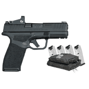 Springfield Hellcat Pro 9mm Pistol with Crimson Trace Optic, 5 Magazines and Range Bag