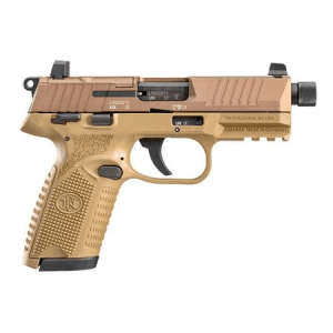 FN 502 Tactical 22LR Optic Ready Semi-Auto Pistol with FDE Finish (10-Round Model)