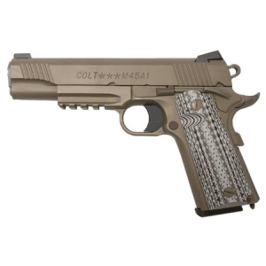 Colt M45A1 CQBP Marine 1911 .45 ACP with Desert Tan Finish and Rail (LE) (Law Enforcement/Military Only)