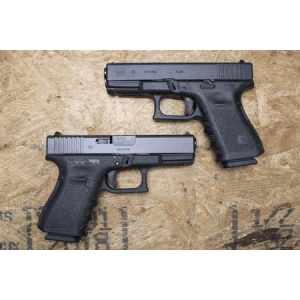 Glock 19 Gen3 9mm Police Trade-In Pistols with Finger Grooved Grip and Accessory Rail