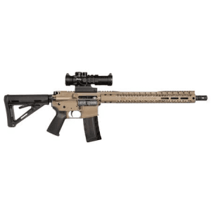 Black Rain Ordnance Spec15 Series AR15 5.56mm Semi-Automatic FDE Rifle with Burris AR-332 Optic