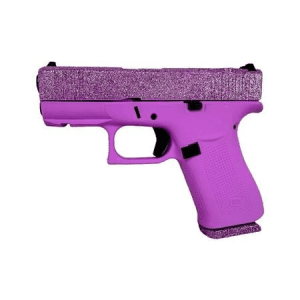 Glock 43X MOS 9mm Optic Ready Semi-Auto Pistol with Lux Purple Glitter Finish
