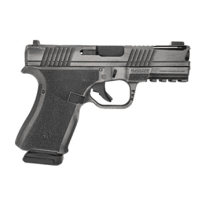 Black Rain Ordnance Frontline+ Compact Frame 9mm Luger Pistol with Optic Ready/Ported/Serrated Stainless Steel Slide