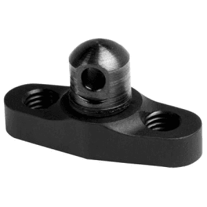 Grovtec Flanged Stud Mount KeyMod Black Anodized 6061 Aluminum