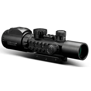 Konus Konus 7170 KonusPro AS-34 Matte Black 2-6x28mm 34mm Tube Dual Illuminated Green/Red Engraved Mil-Dot Reticle Features Bu