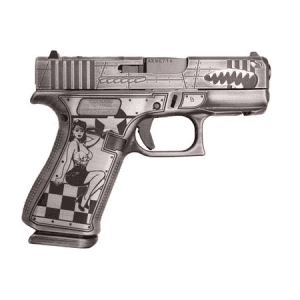 Glock 43x MOS 9mm Optic Ready Pistol with P-51 Mustang WWII Finish