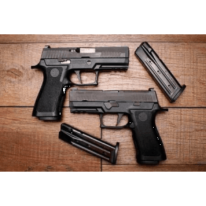 Sig Sauer P320 X Carry 9mm Optic Ready Police Trade-In Pistols with Night Sights (Good Condition)