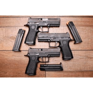 Sig Sauer P320 X Carry 9mm Optic Ready Police Trade-In Pistols with Night Sights (Very Good Condition)