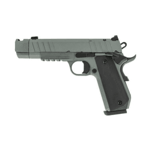 Tisas 1911 Night Stalker Comp 45 ACP Optic Ready Pistol with Grey Cerakote Finish