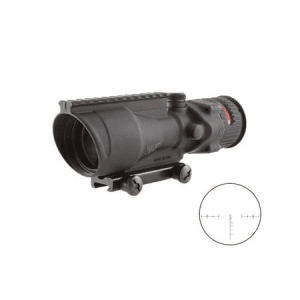 Trijicon ACOG Black Hardcoat Anodized 6x48mm Illuminated Red Chevron 50 BMG Reticle