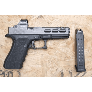 Glock 17 9mm Police Trade-In Pistol with Aftermarket Slide and Holosun Optic