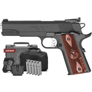 Springfield 1911 Range Officer 45 ACP with Adjustable Target Sight and Instant Gear Up Packa