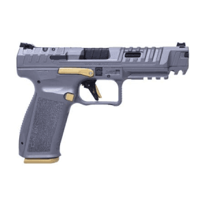Canik SFX Rival 9mm Optic Ready Pistol with Gray Finish and Gold Accents