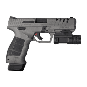 Sarsilmaz SAR9X 9mm Pistol with Cerakote Platinum Finish and Tactical Rail Light