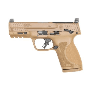Smith & Wesson MP9 M2.0 9mm Compact Optic Ready Flat Dark Earth (FDE) Pistol with Manual Thumb Safety