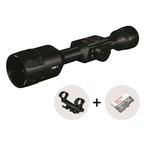ATN ThOR 4 (640x480) 1.5-15x Smart HD Thermal Rifle Scope with Dual Ring Cantilever Mount & SD Card