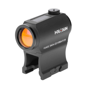 HOLOSUN HS403C 1X20 2 MOA Solar Power Red Dot Sight | Matte Black