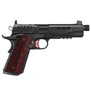 KIMBER Rapide Heat 1911 45ACP 5" 8rd Optic Ready Pistol w/ Threaded Barrel | Black & Red G10