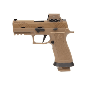 SIG SAUER P320 M18 XSERIES RX 9mm 3.9" 21rd Pistol w/ RomeoM17 Red Dot & SIGLITE Sights | Coyote Tan