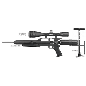 AIR FORCE AIRGUNS EscapeUL .22 w/Hand Pump, 4-16X50 Scope, 1 Rings"