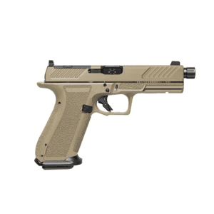 SHADOW SYSTEMS DR920 Combat 9mm 5" 10rd Optic Ready Pistol w/ Night Sights & Threaded Barrel | FDE
