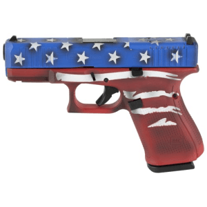 GLOCK G23 G5 MOS 40S&W 4.02" 13rd Optic Ready Pistol | Red, White & Blue Battleworn Flag
