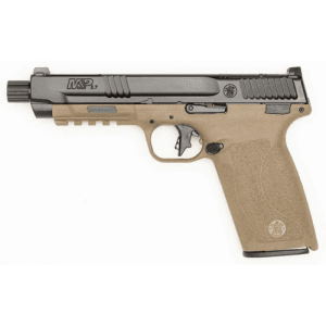 SMITH & WESSON M&P 5.7x28mm 5" 22rd Optic Ready Pistol w/ Threaded Barrel - Black | FDE