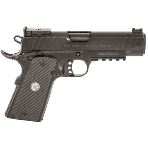 EAA Girsan MC1911C Commander 10mm 4.4" 9rd Pistol w/ Fiber Optic Sights - Black / G10 Grips