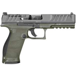WALTHER ARMS PDP Full Size 9mm 5" 18rd Optic Ready Pistol - Black / Green
