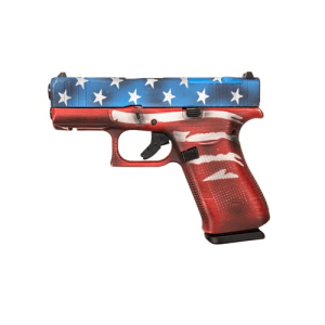 GLOCK G43X MOS 9mm 3.41" 10rd Optic Ready Pistol | American Flag