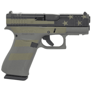 GLOCK G43X MOS 9mm 3.41" 10rd Optic Ready Pistol - Operator Flag