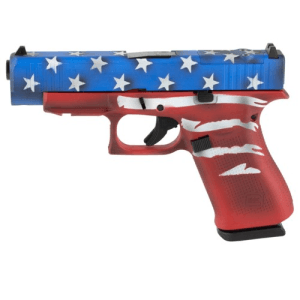 GLOCK G48 MOS 9mm 4.17" 10rd Optic Ready Pistol | Red, White & Blue Flag