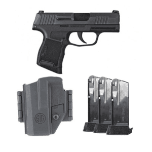 SIG SAUER P365 9mm 3.1" 12rd Optic Ready Pistol w/ Night Sights & Manual Safety - TACPAC