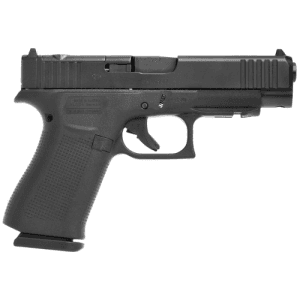 GLOCK G48 Compact MOS 9mm 4.17" 10rd Optic Ready Pistol - Serrated Black nDLC Steel